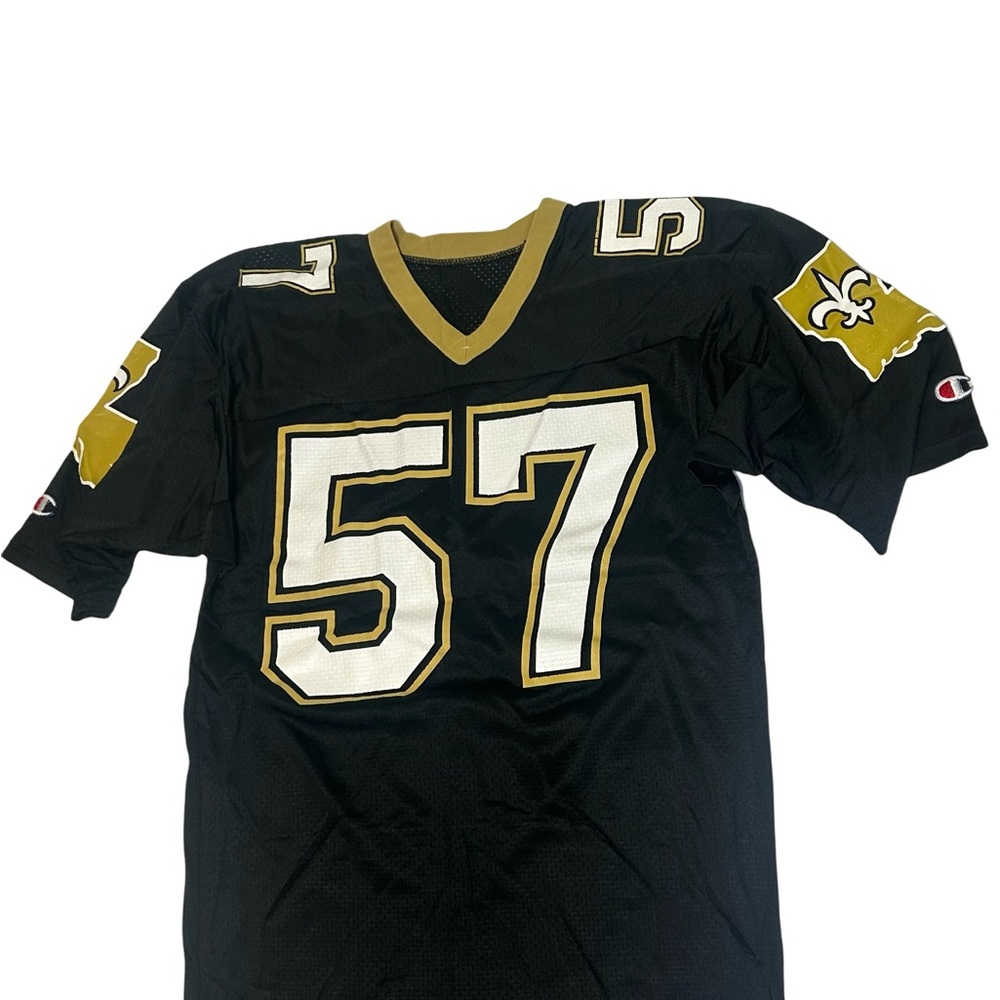 Champion Black and Gold Jersey with Number 57